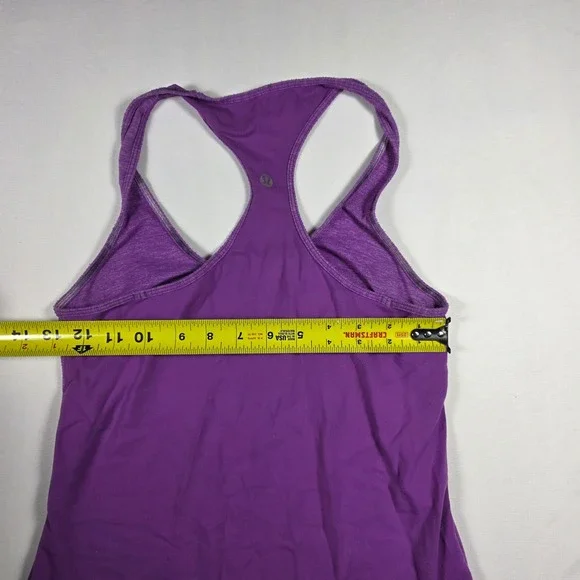 Lululemon Purple Racerback‎ Tank Top Workout Athleisure Women's Size Small - Picture 4 of 6